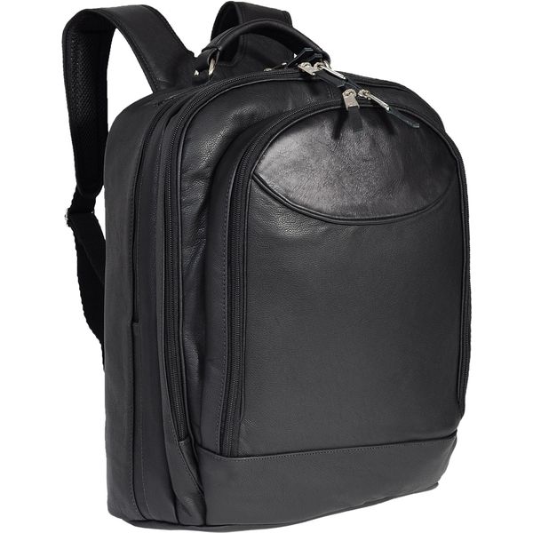 Mochila Executiva em Couro que Eleva seu Estilo Profissional Ref. Stock Preto 