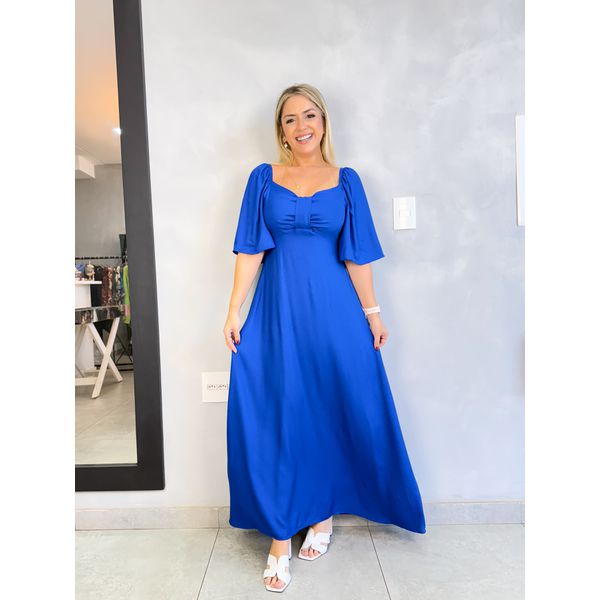 VESTIDO BUSTO LAÇO AZUL BIC