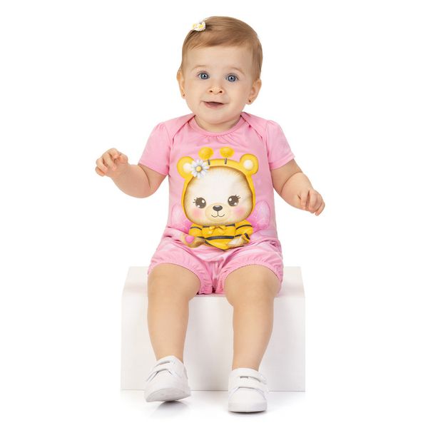 Macaq Fem Abelha Kyly Rosa