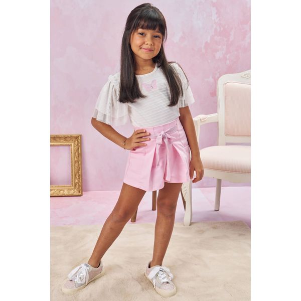 Conj Fem 4/6 Off/rosa Kukie N/i