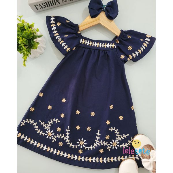 Vestido marinho - Milon 