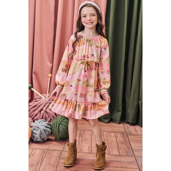 Vestido Ml Rosa Alecrim N/i