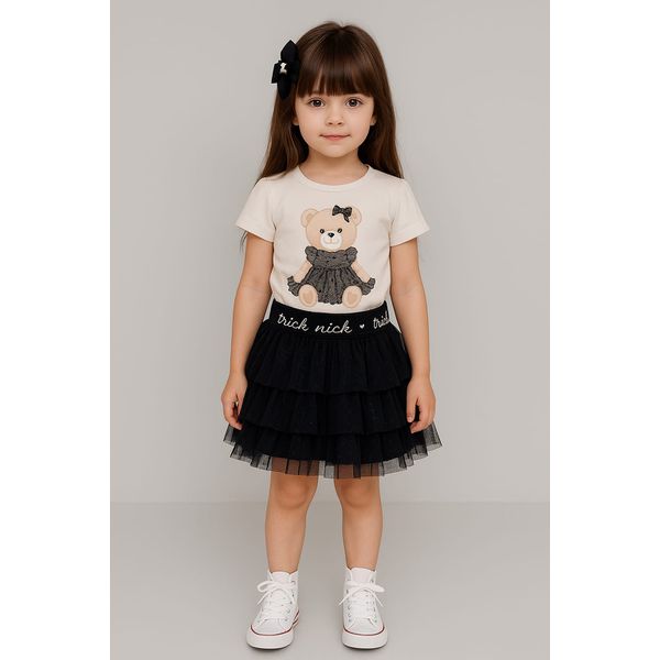 Conj Fem Ursa Black Trick Nick Preto