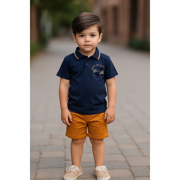 Conj Masc 4/14 Polo Elian N/i