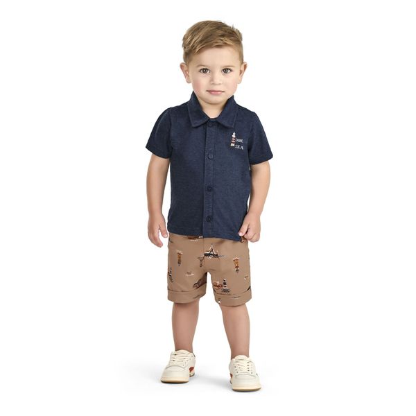 Conj Mas G Ao 3 Camisa Barco Elian N/i