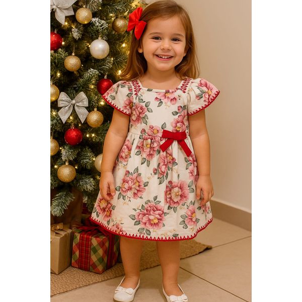 Vestido Floral Verm Milon N/i