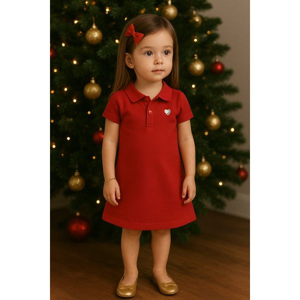 Vestido Polo Verm Elian Vermelho