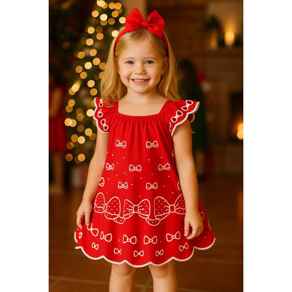 Vestido Laço Verm Kyly Vermelho