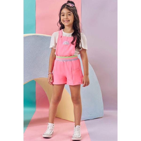 Conj Fem Jard Rosa Neon Kukie Rosa