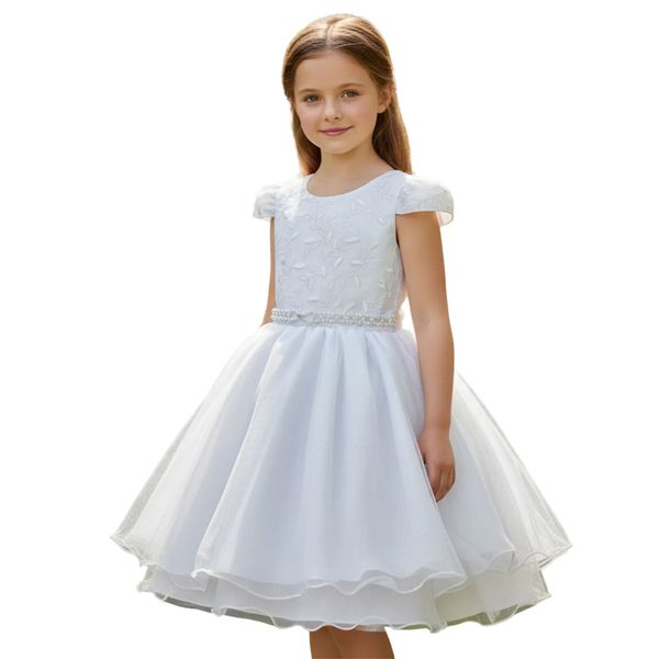 Vestido Infantil Branco Daminha Casamento Batizado Bordado