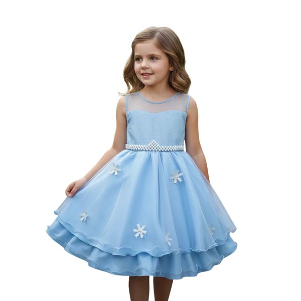 Vestido Frozen Infantil Princesa Capa Removível
