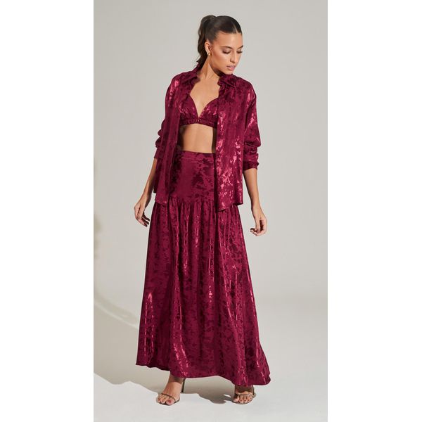 Saia Midi Jacquard