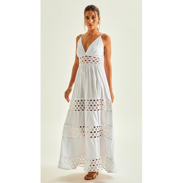 Vestido de Alças Guipir