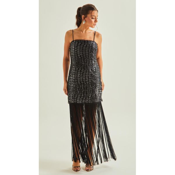 Vestido Franjas Tule Ounce