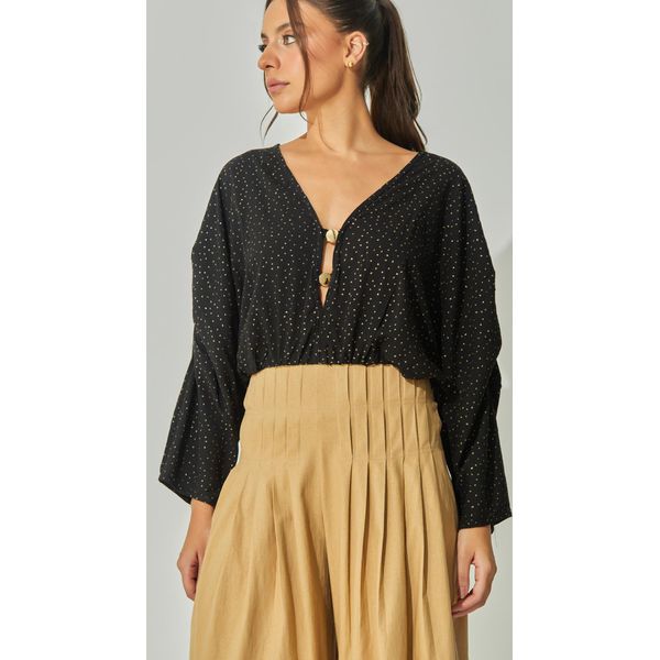 Blusa Poá Metalizado
