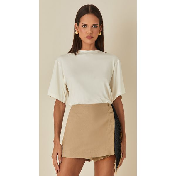 Blusa de Malha Com Mangas