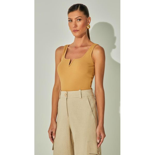 Blusa Malha Canelada