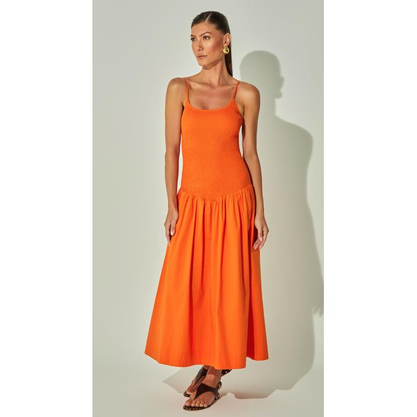 Vestido Midi Tricoline