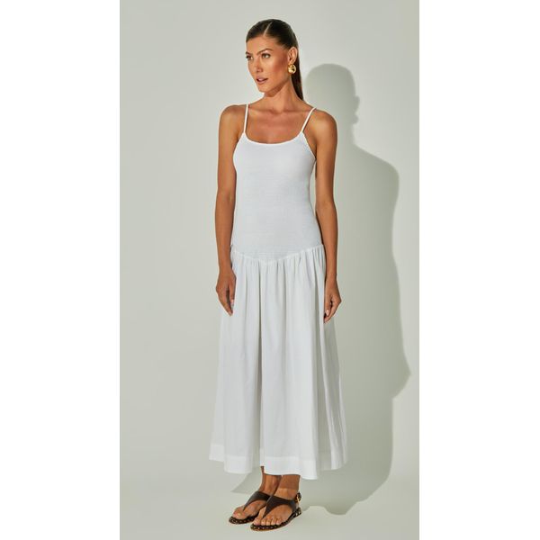 Vestido Midi Tricoline