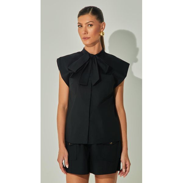 Blusa Laço sem Mangas