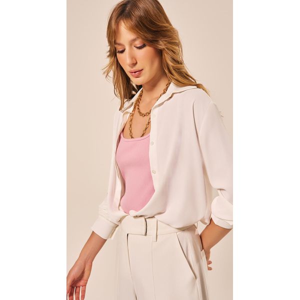 Camisa Manga Longa em Alfaiataria Off