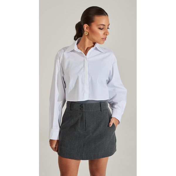 Short-Saia com Botões