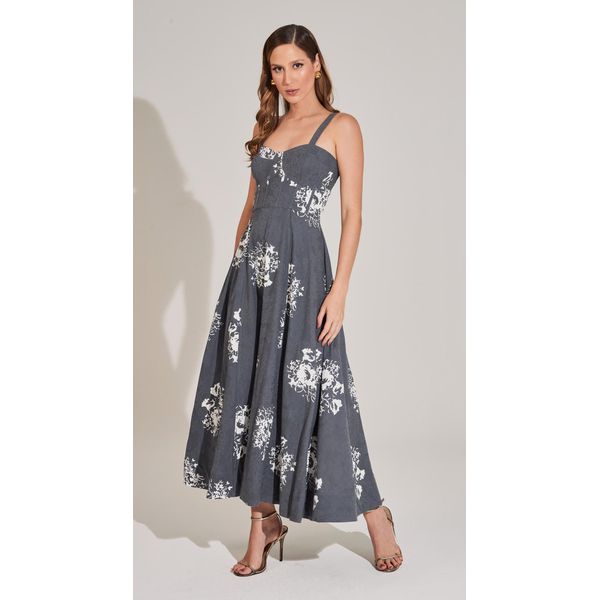 Vestido Midi Estampado
