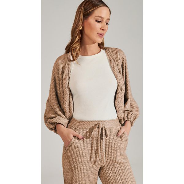 Casaqueto Tricot Bege 