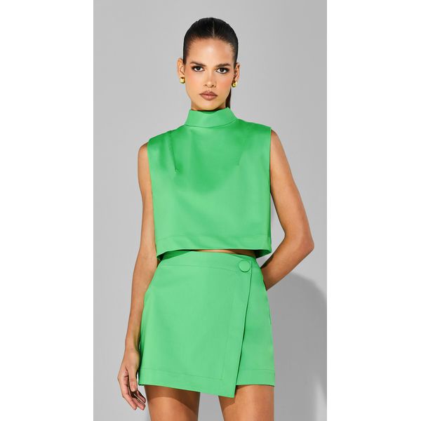 Short Saia Assimétrica Kiara Verde