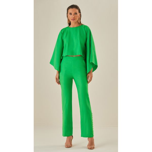 Calça Reta Isadora Verde
