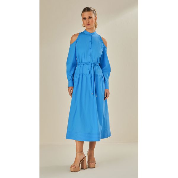 Vestido Midi Camille Azul