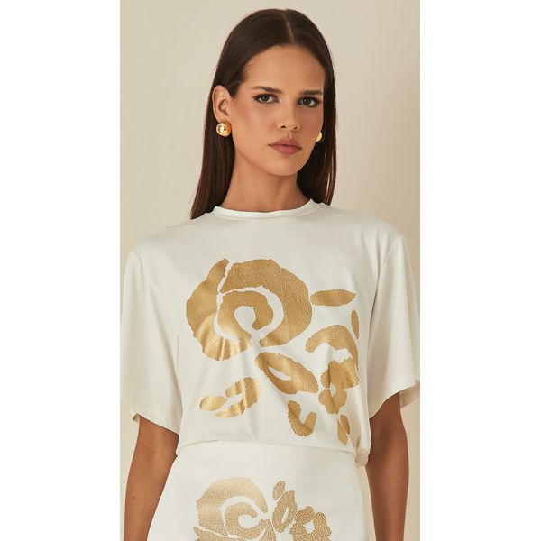 T-shirt Com Silk 