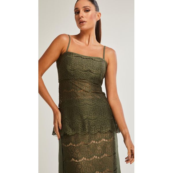 Blusa Renda Com Alças