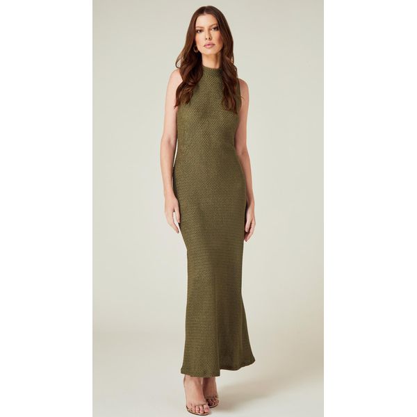 Vestido Midi sem Mangas Cidreira 