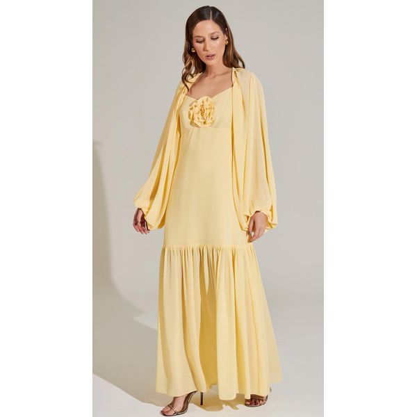 Casaqueto Manga Longa Amarelo 