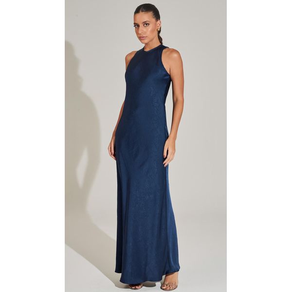 Vestido Midi Slip Dress Azul 