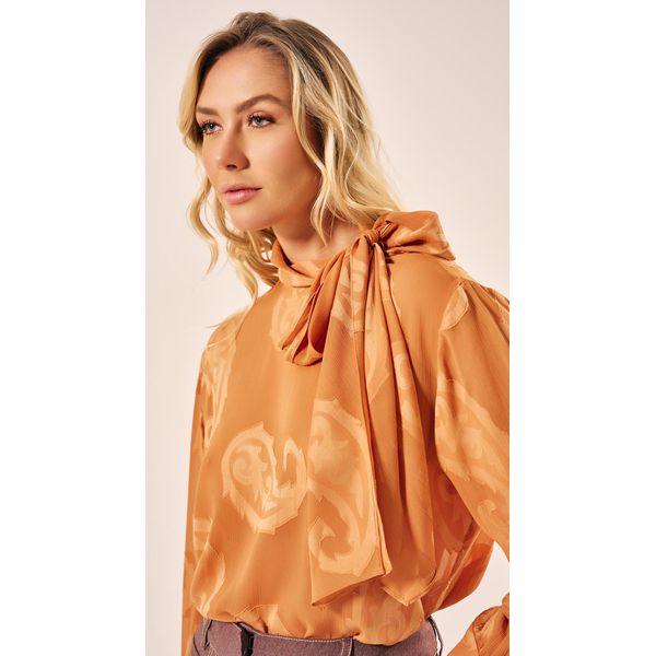 Blusa Manga Longa Bege