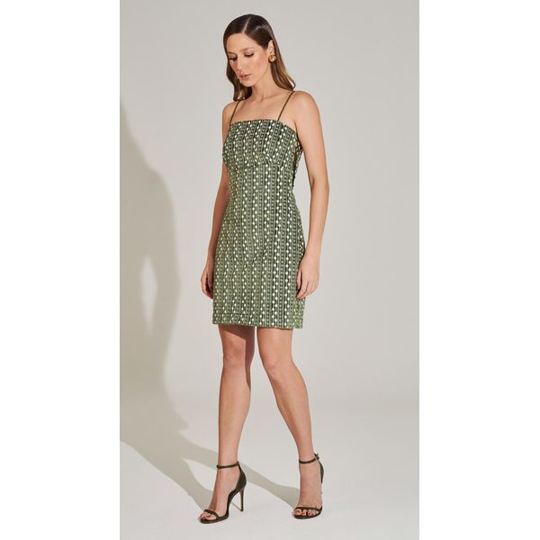 Vestido Mini Veludo Bordado