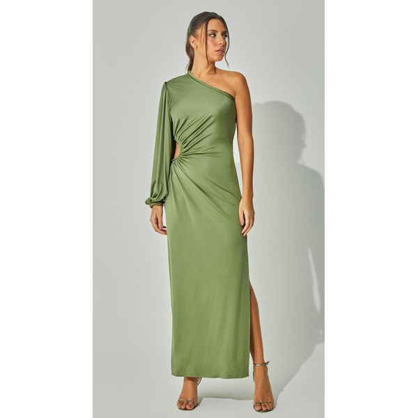 Vestido Longo com Cintura Vazada