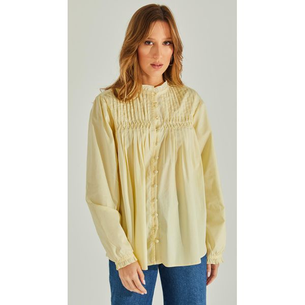 Camisa Tricoline Com Pregas