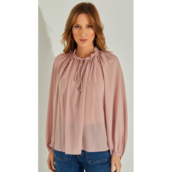 Blusa Manga Longa Com Botões