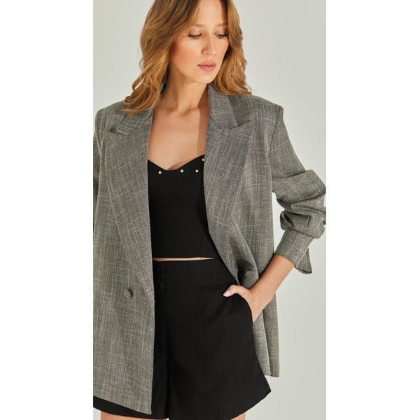 Blazer Linho Metalizado