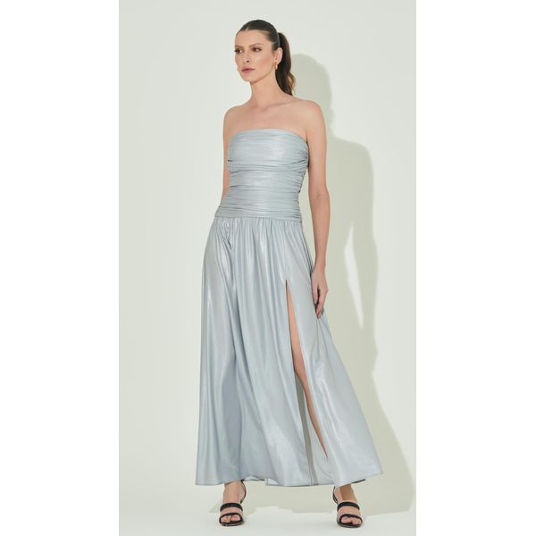 Vestido Longo com Transpasse