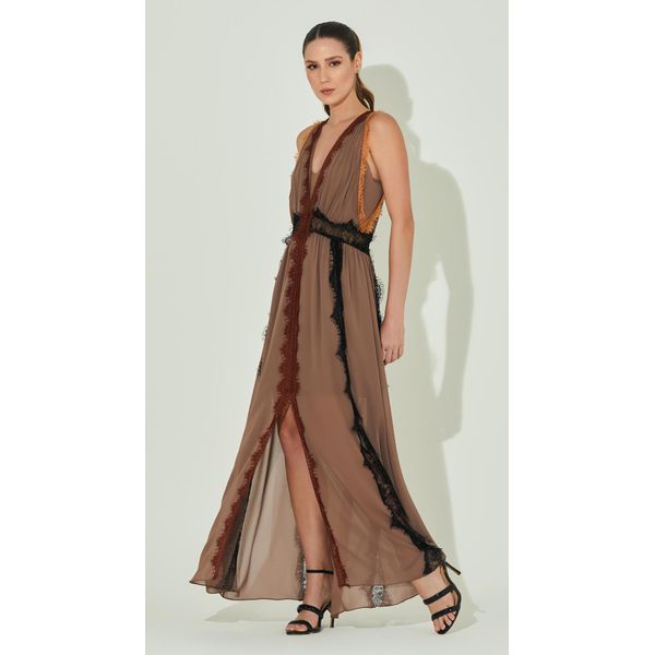 Vestido Longo Rendas