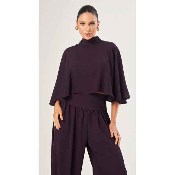 Blusa Ampla Gola Alta