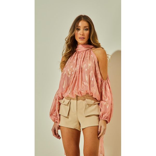 Short Alfaiataria Com Bolsos