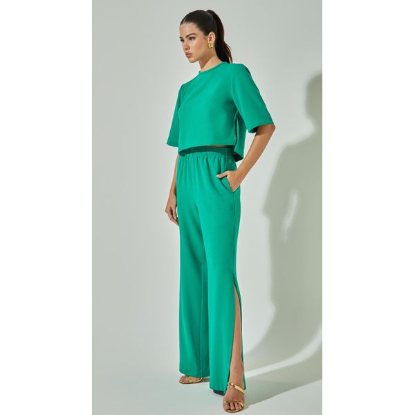 Conjunto Blusa e Calça Reta