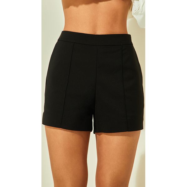 Short Alfaiataria Com Recortes