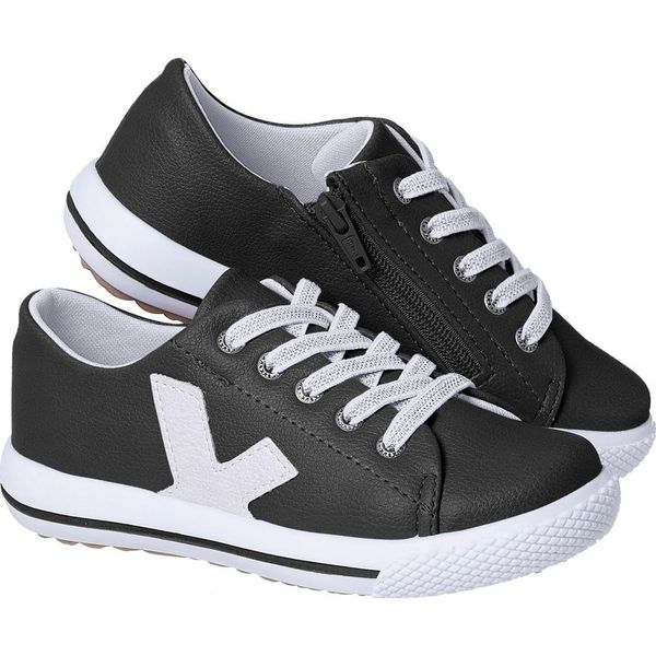 Tênis Infantil Xuá Xuá Feminino Casual Preto