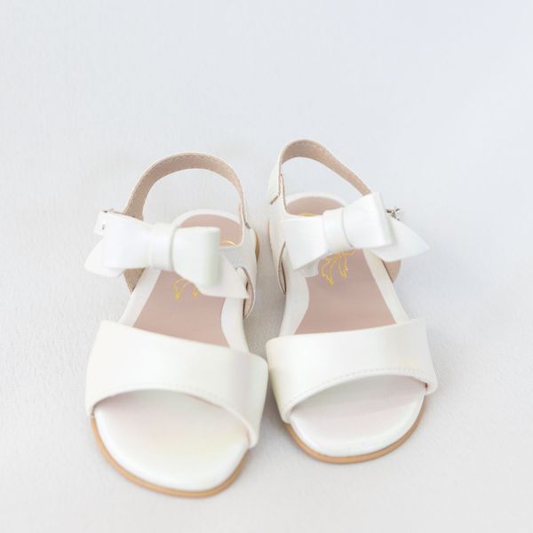 Sandália Infantil Mini Sua Cia Feminina Napa Branca